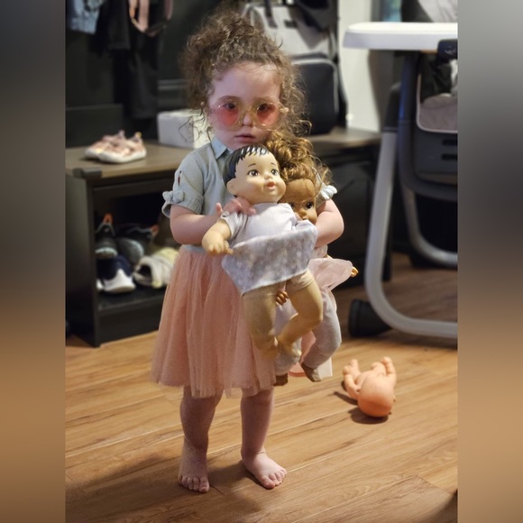 Osh Kosh Baby Girl Denim Tulle Dress NWT 18 months - Picture 8 of 8